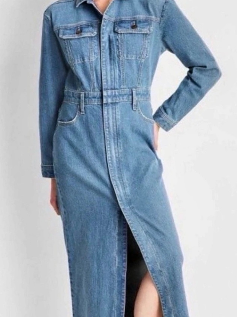 Universal Thread Denim Maxi Dress Size 14R worn once